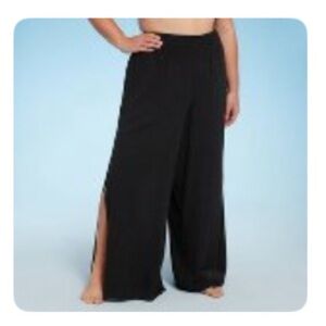 Shade & Shore Black Swim Cover Up Pants